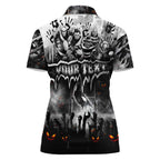 Step Into Horror Domain Magpies Football Women Polo Shirt Halloween Horror Movie Characters - Aussie Hoodie