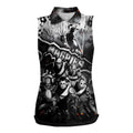 Step Into Horror Domain Magpies Football Women Sleeveless Polo Shirt Halloween Horror Movie Characters - Aussie Hoodie
