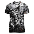 Step Into Horror Domain Magpies Football Women V-Neck T-Shirt Halloween Horror Movie Characters - Aussie Hoodie