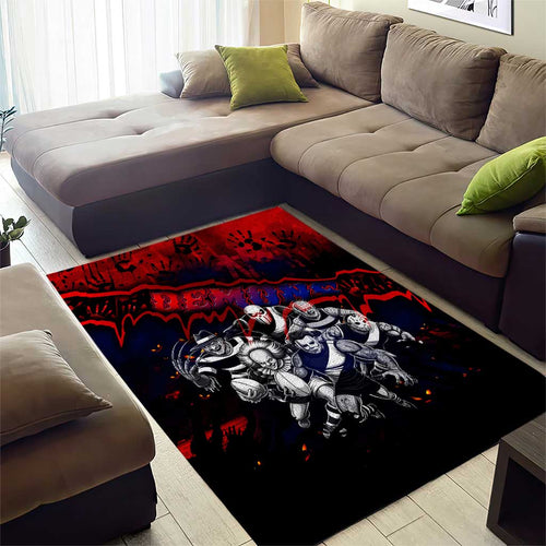 Step Into Horror Domain Demons Football Area Rug Halloween Horror Movie Characters - Aussie Hoodie
