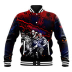 Step Into Horror Domain Demons Football Baseball Jacket Halloween Horror Movie Characters - Aussie Hoodie