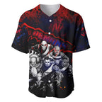Step Into Horror Domain Demons Football Baseball Jersey Halloween Horror Movie Characters - Aussie Hoodie