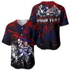 Step Into Horror Domain Demons Football Baseball Jersey Halloween Horror Movie Characters - Aussie Hoodie