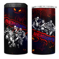 Step Into Horror Domain Demons Football 4 in 1 Can Cooler Tumbler Halloween Horror Movie Characters - Aussie Hoodie