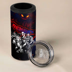 Step Into Horror Domain Demons Football 4 in 1 Can Cooler Tumbler Halloween Horror Movie Characters - Aussie Hoodie