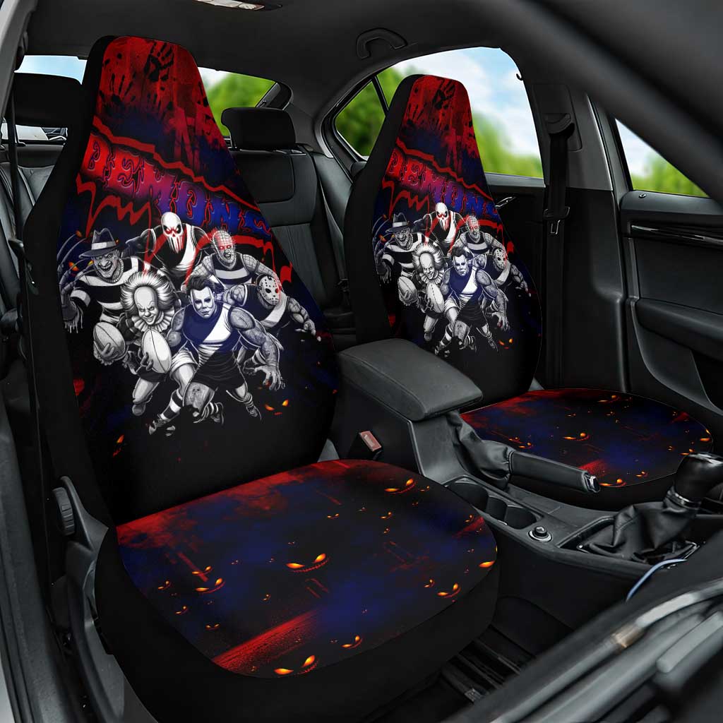 Step Into Horror Domain Demons Football Car Seat Cover Halloween Horror Movie Characters - Aussie Hoodie