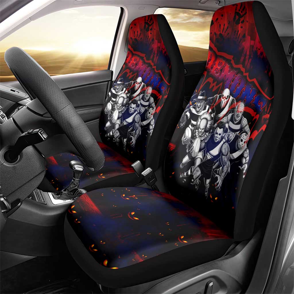 Step Into Horror Domain Demons Football Car Seat Cover Halloween Horror Movie Characters - Aussie Hoodie