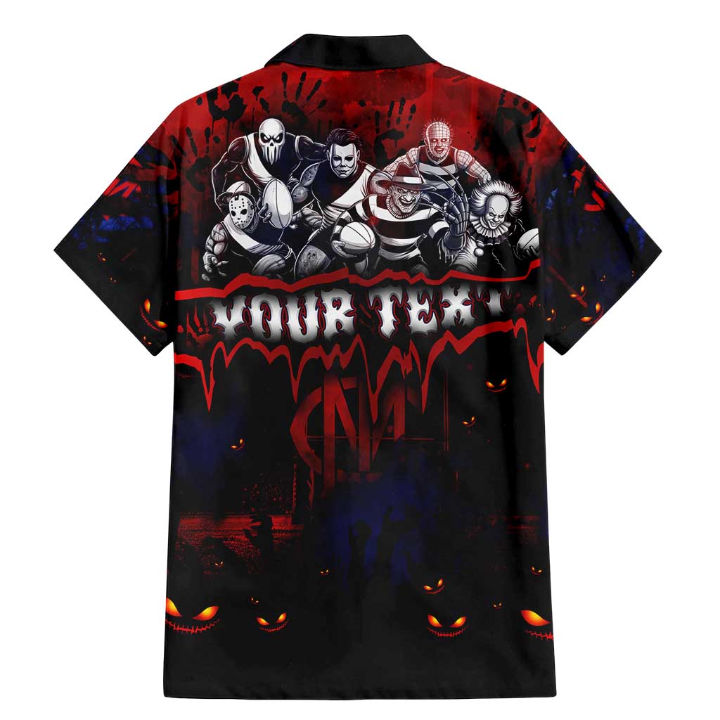 Step Into Horror Domain Demons Football Family Matching Mermaid Dress and Hawaiian Shirt Halloween Horror Movie Characters - Aussie Hoodie