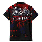 Step Into Horror Domain Demons Football Family Matching Mermaid Dress and Hawaiian Shirt Halloween Horror Movie Characters - Aussie Hoodie