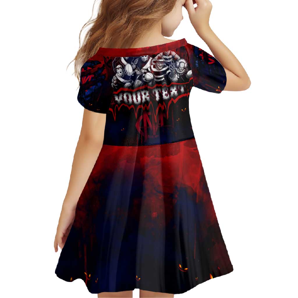 Step Into Horror Domain Demons Football Family Matching Summer Maxi Dress and Hawaiian Shirt Halloween Horror Movie Characters - Aussie Hoodie