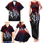 Step Into Horror Domain Demons Football Family Matching Tank Maxi Dress and Hawaiian Shirt Halloween Horror Movie Characters - Aussie Hoodie