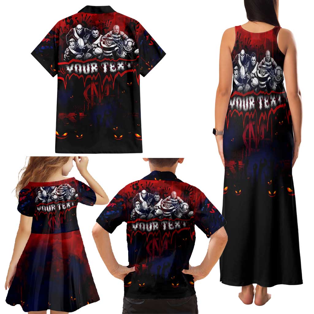 Step Into Horror Domain Demons Football Family Matching Tank Maxi Dress and Hawaiian Shirt Halloween Horror Movie Characters - Aussie Hoodie