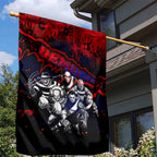 Step Into Horror Domain Demons Football Garden Flag Halloween Horror Movie Characters - Aussie Hoodie