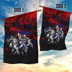 Step Into Horror Domain Demons Football Garden Flag Halloween Horror Movie Characters - Aussie Hoodie