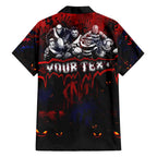 Step Into Horror Domain Demons Football Hawaiian Shirt Halloween Horror Movie Characters - Aussie Hoodie