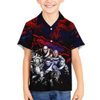 Step Into Horror Domain Demons Football Hawaiian Shirt Halloween Horror Movie Characters - Aussie Hoodie