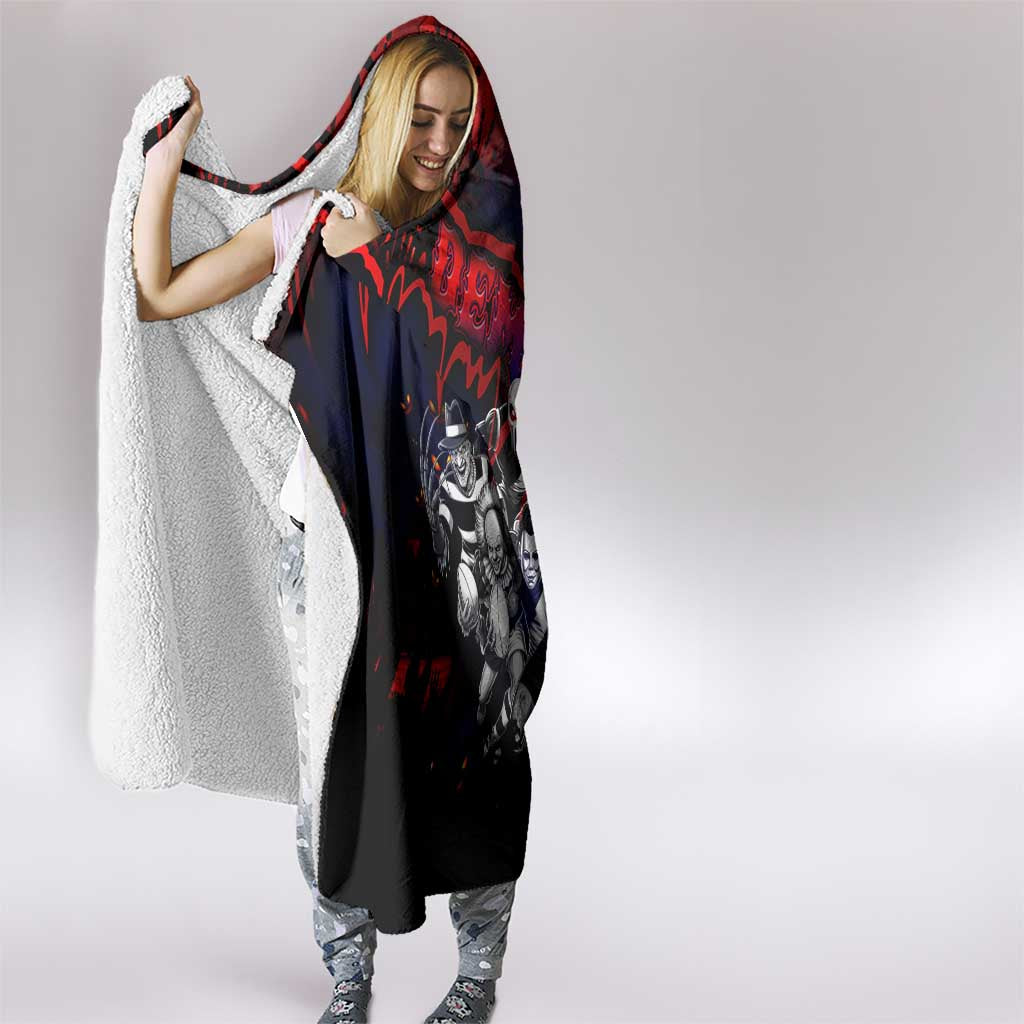 Step Into Horror Domain Demons Football Hooded Blanket Halloween Horror Movie Characters - Aussie Hoodie