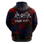 Step Into Horror Domain Demons Football Hoodie Halloween Horror Movie Characters - Aussie Hoodie