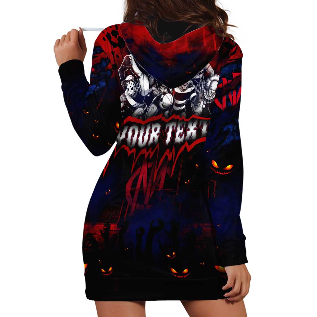 Step Into Horror Domain Demons Football Hoodie Dress Halloween Horror Movie Characters - Aussie Hoodie