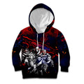 Step Into Horror Domain Demons Football Kid Hoodie Halloween Horror Movie Characters - Aussie Hoodie