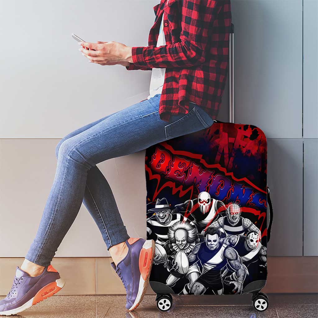 Step Into Horror Domain Demons Football Luggage Cover Halloween Horror Movie Characters - Aussie Hoodie