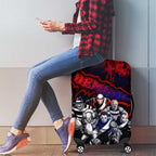 Step Into Horror Domain Demons Football Luggage Cover Halloween Horror Movie Characters - Aussie Hoodie