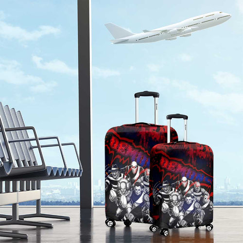 Step Into Horror Domain Demons Football Luggage Cover Halloween Horror Movie Characters - Aussie Hoodie