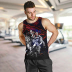 Step Into Horror Domain Demons Football Men Tank Top Halloween Horror Movie Characters - Aussie Hoodie