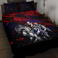 Step Into Horror Domain Demons Football Quilt Bed Set Halloween Horror Movie Characters - Aussie Hoodie