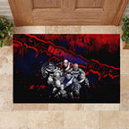 Step Into Horror Domain Demons Football Rubber Doormat Halloween Horror Movie Characters - Aussie Hoodie