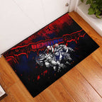 Step Into Horror Domain Demons Football Rubber Doormat Halloween Horror Movie Characters - Aussie Hoodie