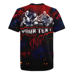 Step Into Horror Domain Demons Football Rugby Jersey Halloween Horror Movie Characters - Aussie Hoodie