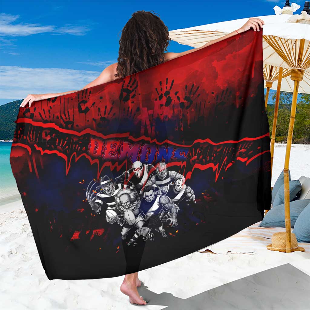 Step Into Horror Domain Demons Football Sarong Halloween Horror Movie Characters - Aussie Hoodie
