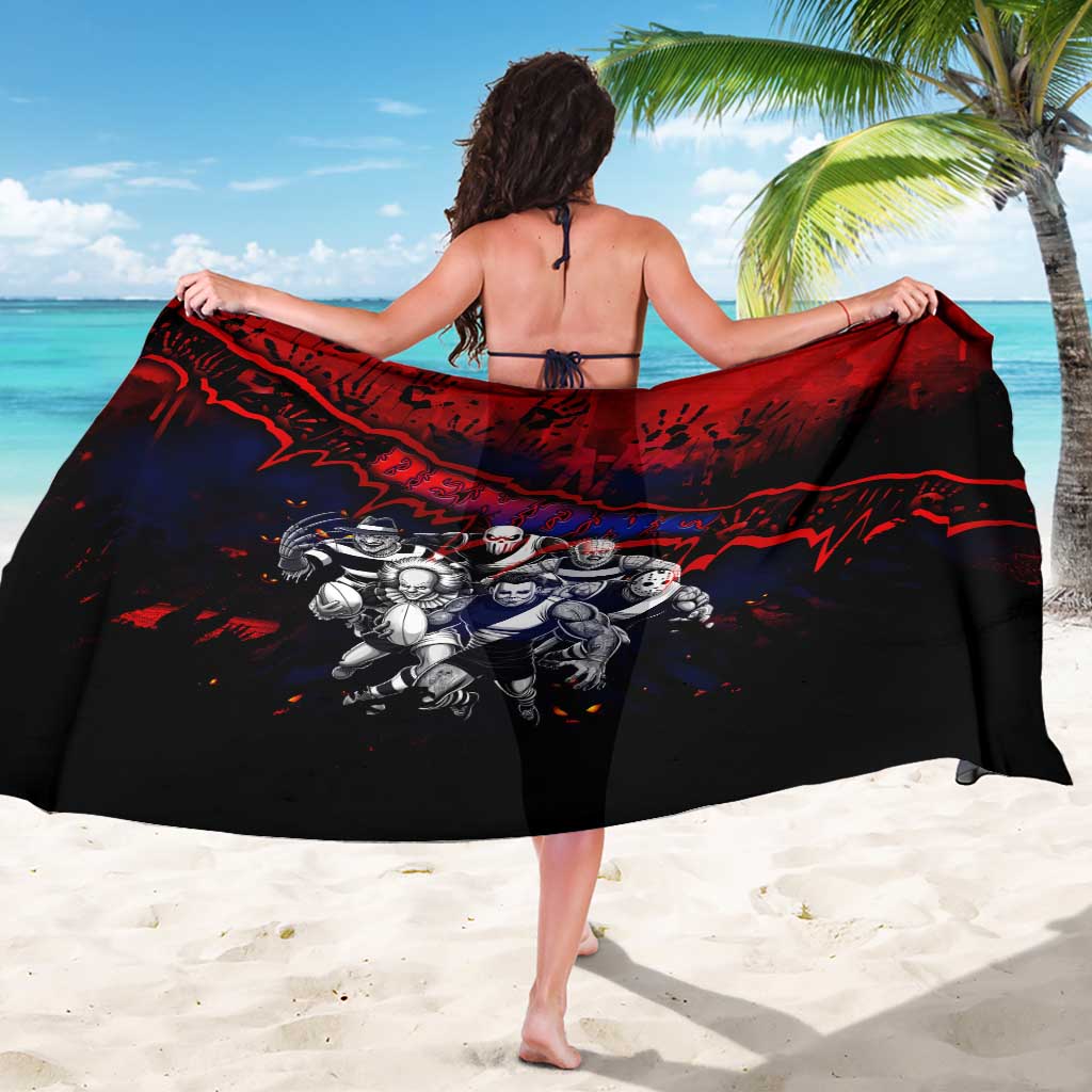 Step Into Horror Domain Demons Football Sarong Halloween Horror Movie Characters - Aussie Hoodie