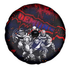 Step Into Horror Domain Demons Football Spare Tire Cover Halloween Horror Movie Characters - Aussie Hoodie