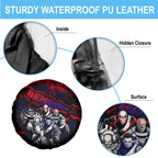 Step Into Horror Domain Demons Football Spare Tire Cover Halloween Horror Movie Characters - Aussie Hoodie