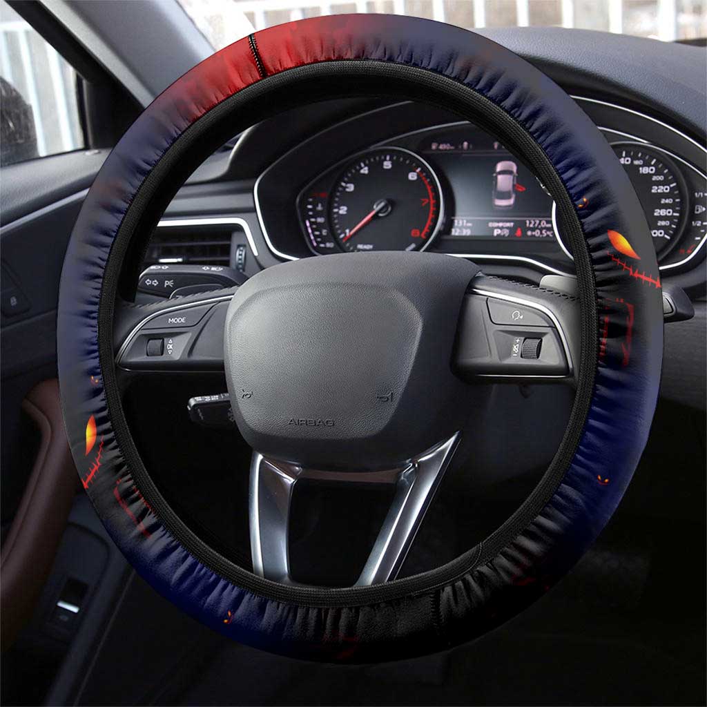 Step Into Horror Domain Demons Football Steering Wheel Cover Halloween Horror Movie Characters - Aussie Hoodie