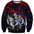 Step Into Horror Domain Demons Football Sweatshirt Halloween Horror Movie Characters - Aussie Hoodie