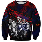 Step Into Horror Domain Demons Football Sweatshirt Halloween Horror Movie Characters - Aussie Hoodie