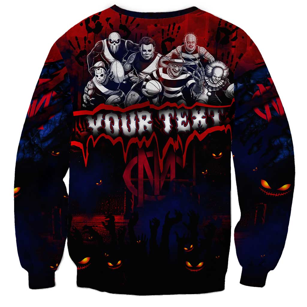 Step Into Horror Domain Demons Football Sweatshirt Halloween Horror Movie Characters - Aussie Hoodie