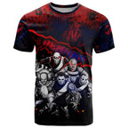 Step Into Horror Domain Demons Football T Shirt Halloween Horror Movie Characters - Aussie Hoodie