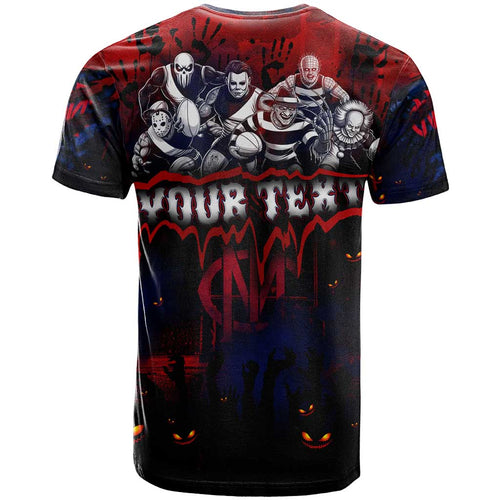 Step Into Horror Domain Demons Football T Shirt Halloween Horror Movie Characters - Aussie Hoodie