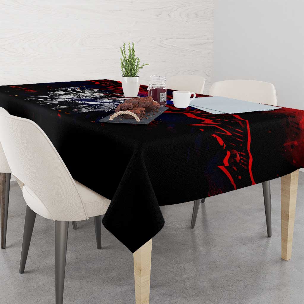 Step Into Horror Domain Demons Football Tablecloth Halloween Horror Movie Characters - Aussie Hoodie