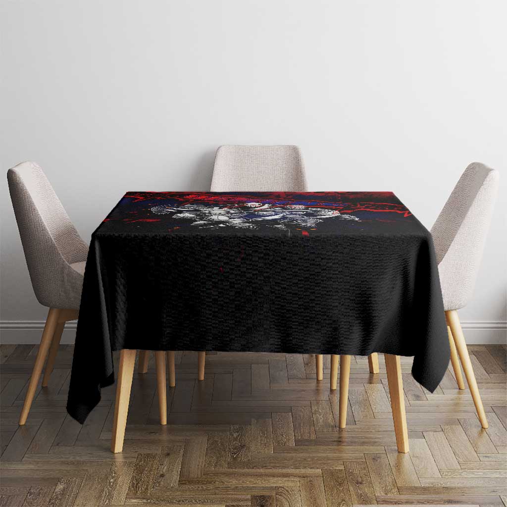 Step Into Horror Domain Demons Football Tablecloth Halloween Horror Movie Characters - Aussie Hoodie