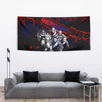 Step Into Horror Domain Demons Football Tapestry Halloween Horror Movie Characters - Aussie Hoodie