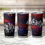 Step Into Horror Domain Demons Football Tumbler Cup Halloween Horror Movie Characters - Aussie Hoodie