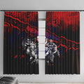 Step Into Horror Domain Demons Football Window Curtain Halloween Horror Movie Characters - Aussie Hoodie