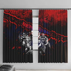 Step Into Horror Domain Demons Football Window Curtain Halloween Horror Movie Characters - Aussie Hoodie