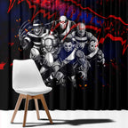 Step Into Horror Domain Demons Football Window Curtain Halloween Horror Movie Characters - Aussie Hoodie