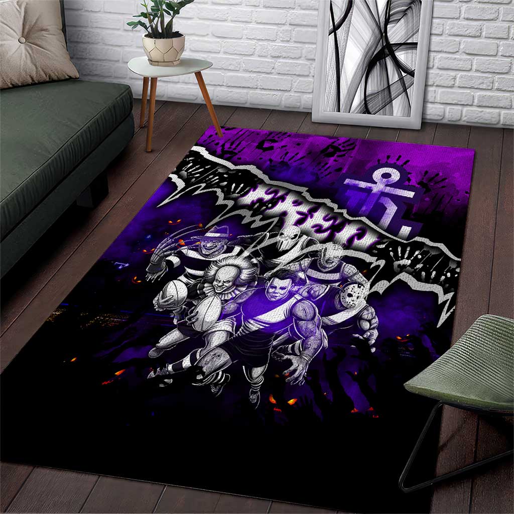 Step Into Horror Domain Freo Football Area Rug Halloween Horror Movie Characters - Aussie Hoodie
